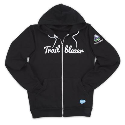 Salesforce Trailblazer Zip Hoodie Jacket - Size Large - Black